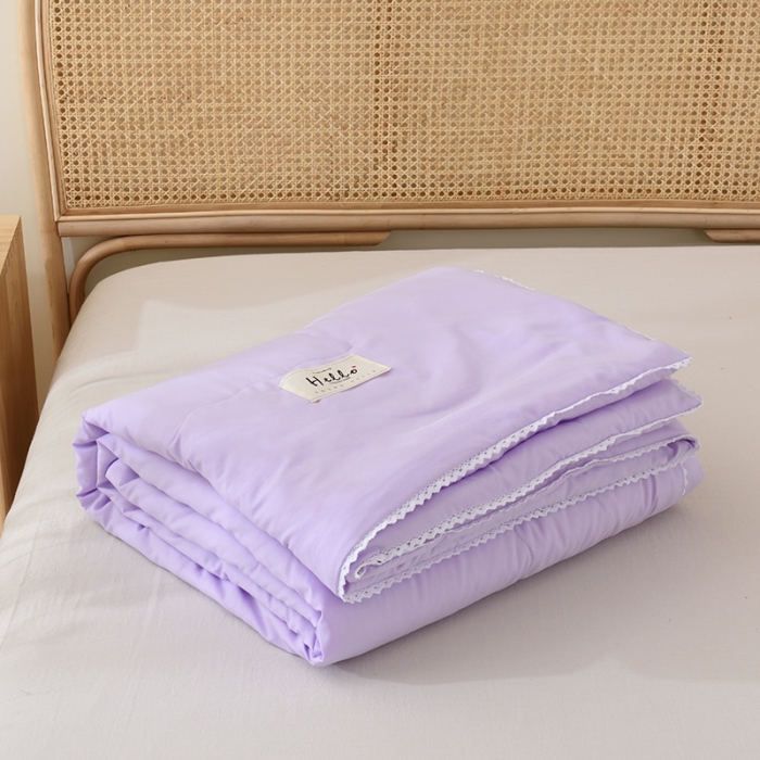 91家纺网 家纺一手货源 找家纺 (总)德芙 2023新款水洗棉斜纹夏被