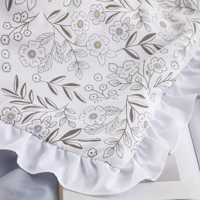 91家纺网 家纺一手货源 找家纺 仟网汇 2022新款洛卡棉小清新夏被四件套 锦绣未央