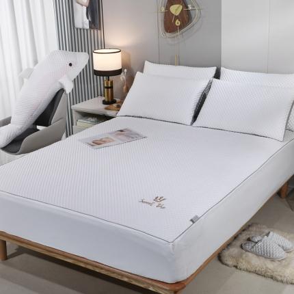 （总）新月家纺 2022新款冰豆豆蕾丝网布款凉感席凉席三件套