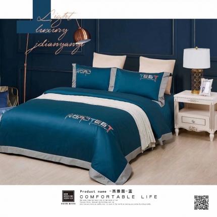 91家纺网 家纺一手货源 找家纺 （总）威克凯丽2022全工艺绣花100支长绒棉四件套