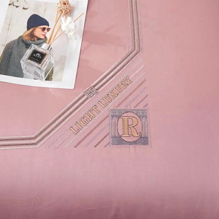 91家纺网 家纺一手货源 找家纺 （总）威克凯丽2022全工艺绣花100支长绒棉四件套