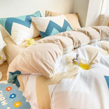 91家纺网 家纺一手货源 找家纺 凌鼎 2025新款40支13372全棉印花四件套佩尼亚