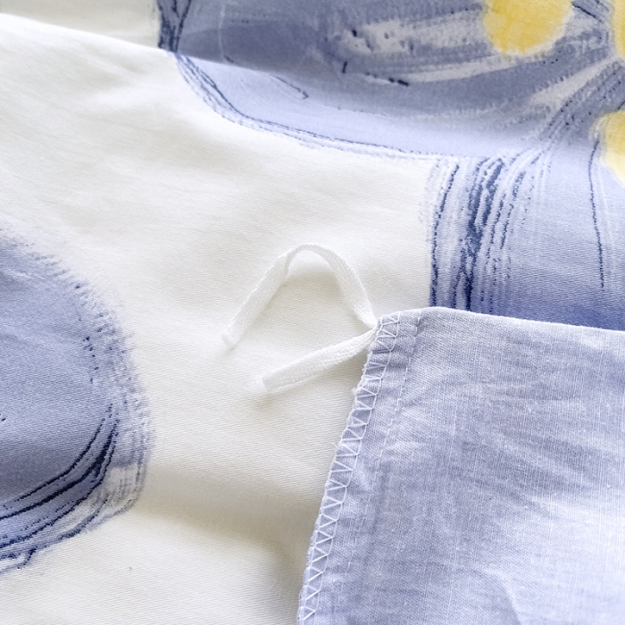 91家纺网 家纺一手货源 找家纺 卡普家居 2025新款全棉13070单品被套蓝色甜心