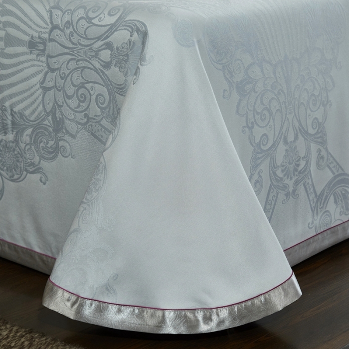 91家纺网 家纺一手货源 找家纺 威克凯丽2023新款重磅七彩大提花纯竹纤维软凉席三件套弗洛森