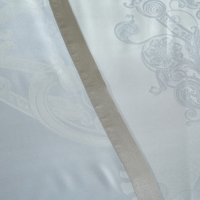 91家纺网 家纺一手货源 找家纺 威克凯丽2023新款重磅七彩大提花纯竹纤维软凉席三件套弗洛森