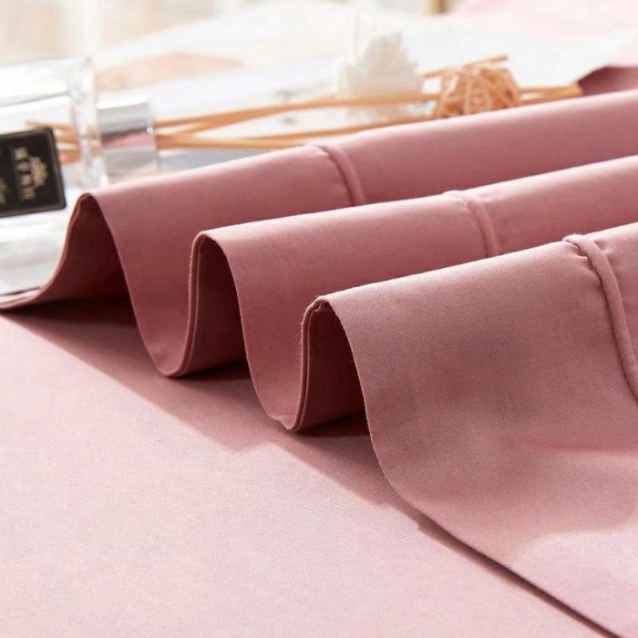 91家纺网 家纺一手货源 找家纺 威克凯丽2022全工艺绣花100支长绒棉四件套兰迪摩尔-豆沙