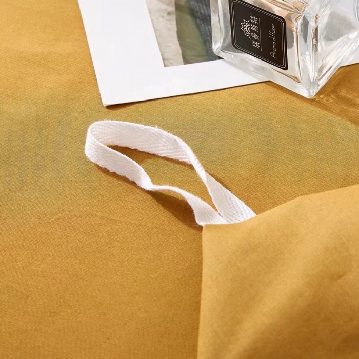 91家纺网 家纺一手货源 找家纺 威克凯丽2022全工艺绣花100支长绒棉四件套兰迪摩尔-黄