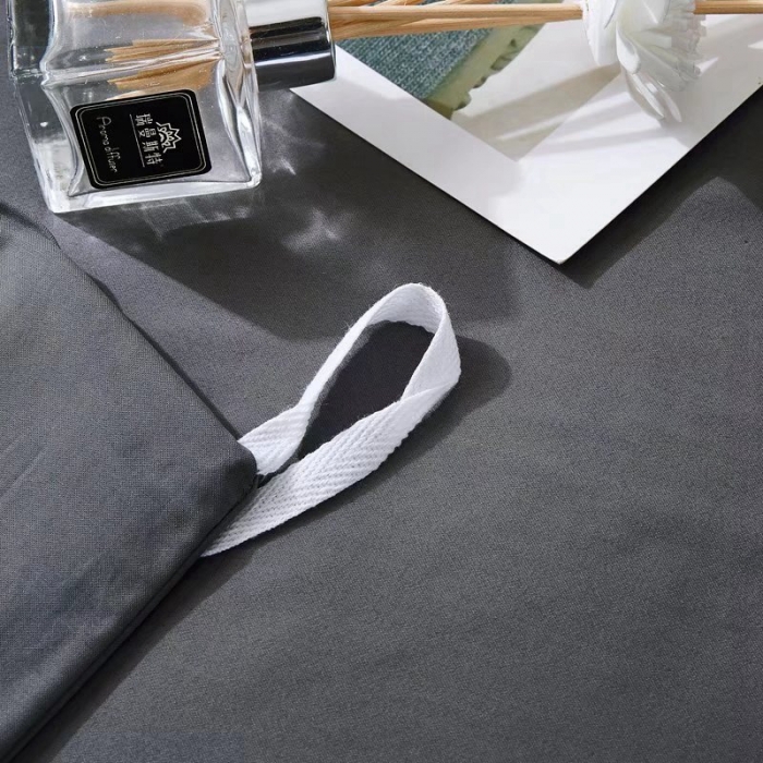 91家纺网 家纺一手货源 找家纺 威克凯丽2022全工艺绣花100支长绒棉四件套兰迪摩尔-灰