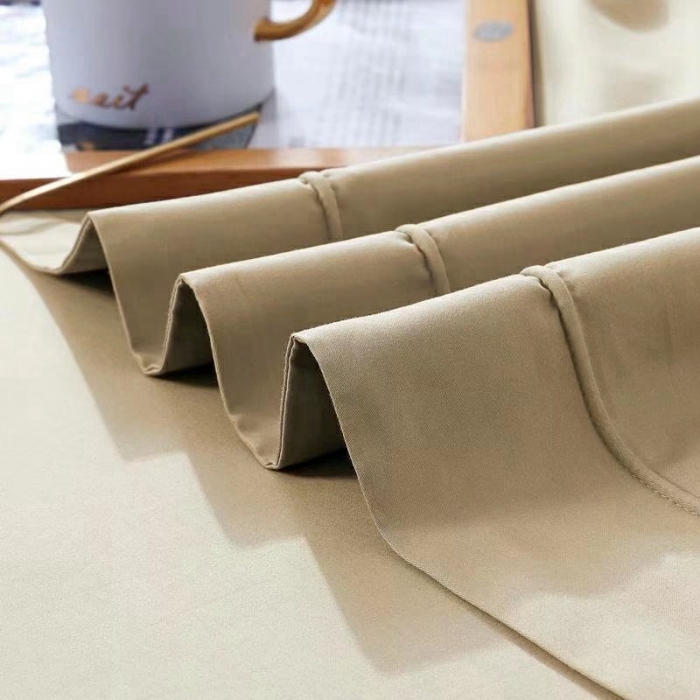 91家纺网 家纺一手货源 找家纺 威克凯丽2022全工艺绣花100支长绒棉四件套兰迪摩尔-米灰