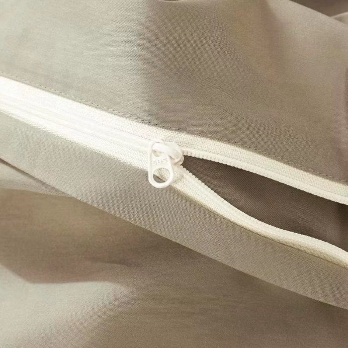 91家纺网 家纺一手货源 找家纺 威克凯丽2022全工艺绣花100支长绒棉四件套兰迪摩尔-米灰