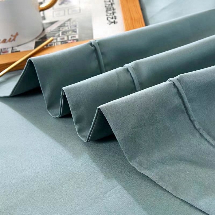 91家纺网 家纺一手货源 找家纺 威克凯丽2022全工艺绣花100支长绒棉四件套兰迪摩尔-浅蓝