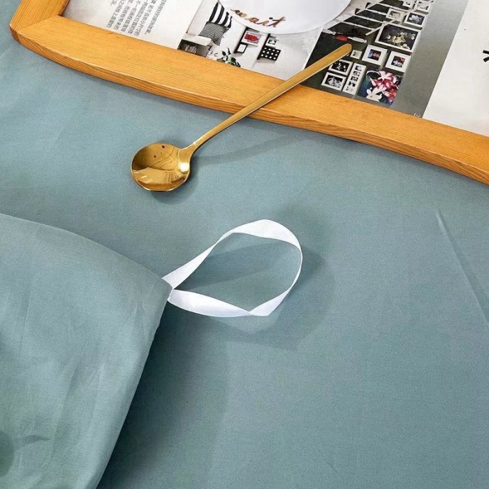 91家纺网 家纺一手货源 找家纺 威克凯丽2022全工艺绣花100支长绒棉四件套兰迪摩尔-浅蓝