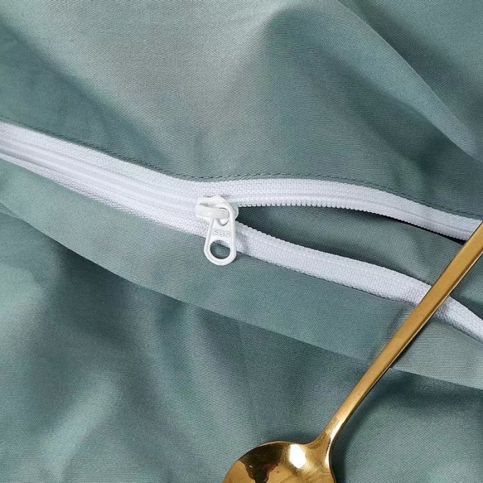 91家纺网 家纺一手货源 找家纺 威克凯丽2022全工艺绣花100支长绒棉四件套兰迪摩尔-浅蓝