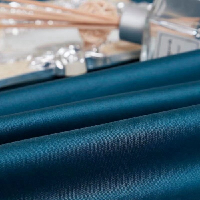 91家纺网 家纺一手货源 找家纺 威克凯丽2022全工艺绣花100支长绒棉四件套西雅图-蓝