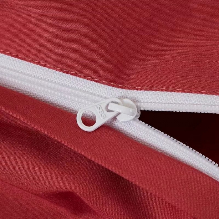 91家纺网 家纺一手货源 找家纺 威克凯丽2022全工艺绣花100支长绒棉四件套西雅图-铁锈红