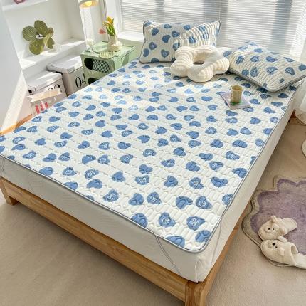 91家纺网 家纺一手货源 找家纺 （总）慕尚 小清新床席款乳胶席三件套（带氨纶0.5mm）