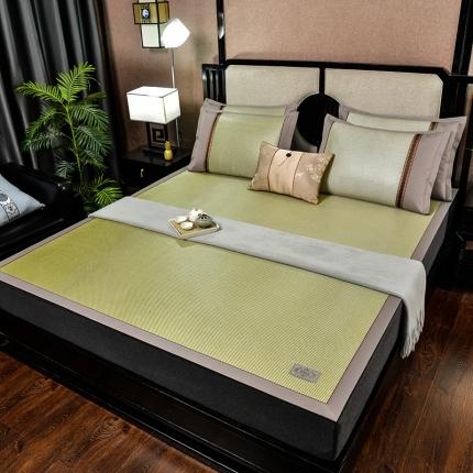 91家纺网 家纺一手货源 找家纺 （总）小牛席业2022经典款高档冰藤双面席皮革标