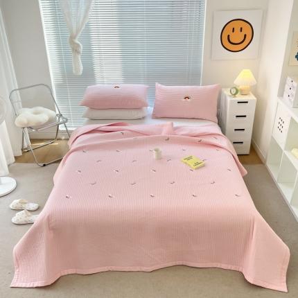 91家纺网 家纺一手货源 找家纺 （总）漫调 2022新款直边款全棉刺绣夏被床盖