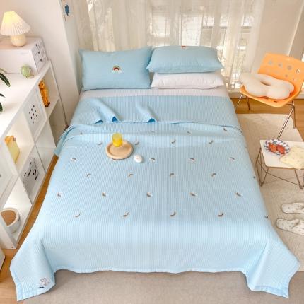 91家纺网 家纺一手货源 找家纺 （总）漫调 2022新款直边款全棉刺绣夏被床盖