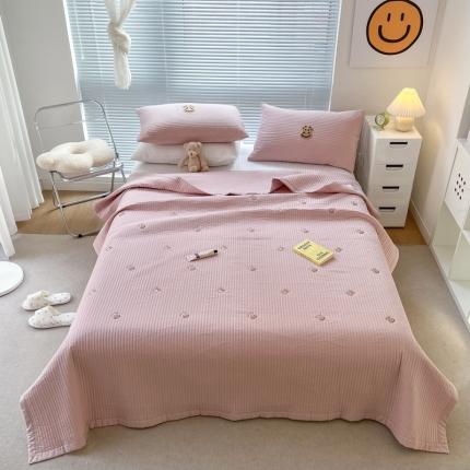 91家纺网 家纺一手货源 找家纺 （总）漫调 2022新款直边款全棉刺绣夏被床盖