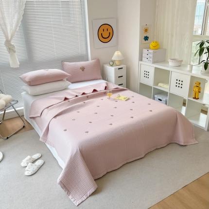 91家纺网 家纺一手货源 找家纺 （总）漫调 2022新款直边款全棉刺绣夏被床盖