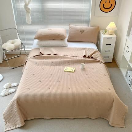 91家纺网 家纺一手货源 找家纺 （总）漫调 2022新款直边款全棉刺绣夏被床盖