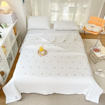 91家纺网 家纺一手货源 找家纺 （总）漫调 2022新款直边款全棉刺绣夏被床盖