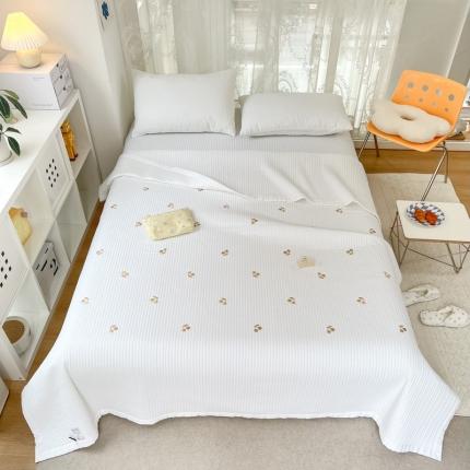 91家纺网 家纺一手货源 找家纺 （总）漫调 2022新款直边款全棉刺绣夏被床盖