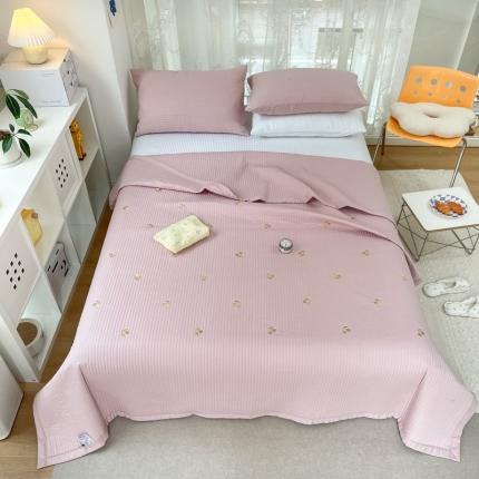 91家纺网 家纺一手货源 找家纺 （总）漫调 2022新款直边款全棉刺绣夏被床盖