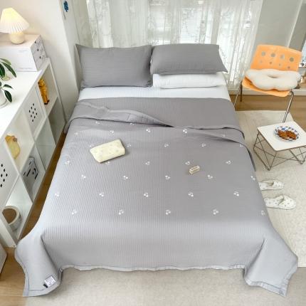 91家纺网 家纺一手货源 找家纺 （总）漫调 2022新款直边款全棉刺绣夏被床盖