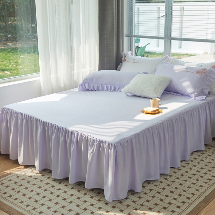 91家纺网 家纺一手货源 找家纺 包小包 2023春夏新款韩版蝶舞系列臻丝棉四件套 梦幻紫