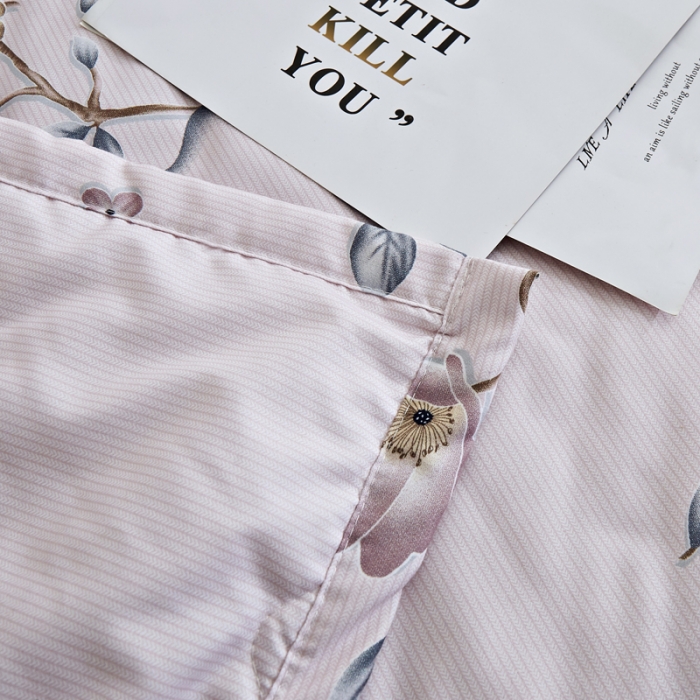 91家纺网 家纺一手货源 找家纺 欧雅搁 2025新款水洗棉印花夏凉被 生如夏花-浅粉