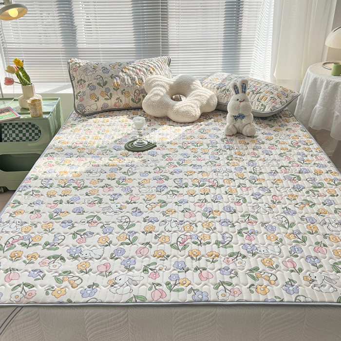 91家纺网 家纺一手货源 找家纺 慕尚 小清新床席款乳胶席三件套（带氨纶0.5mm） 花魅