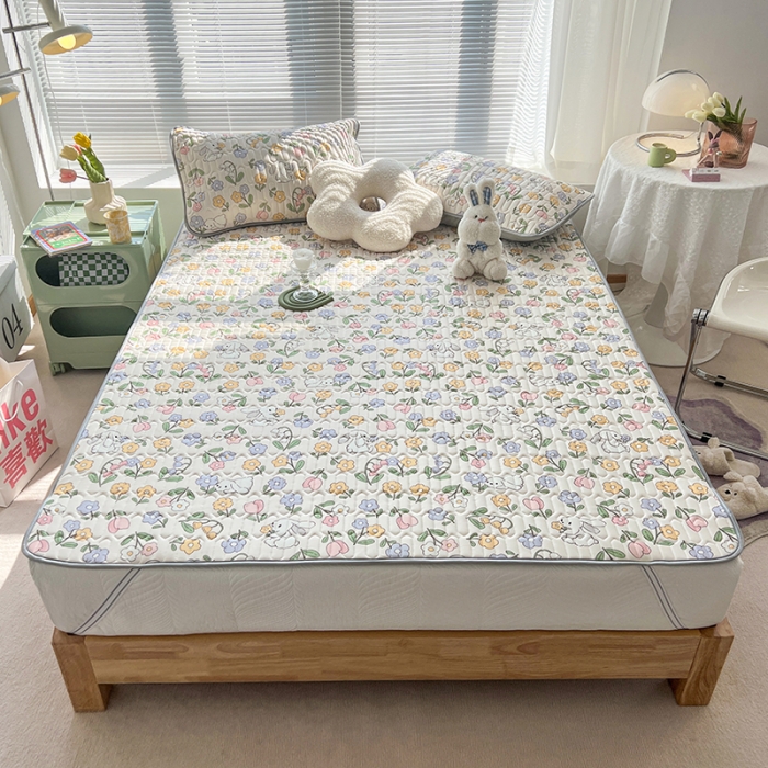 91家纺网 家纺一手货源 找家纺 慕尚 小清新床席款乳胶席三件套（带氨纶0.5mm） 花魅