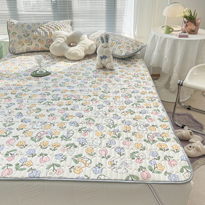 91家纺网 家纺一手货源 找家纺 慕尚 小清新床席款乳胶席三件套（带氨纶0.5mm） 花魅