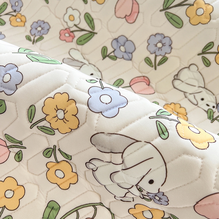 91家纺网 家纺一手货源 找家纺 慕尚 小清新床席款乳胶席三件套（带氨纶0.5mm） 花魅