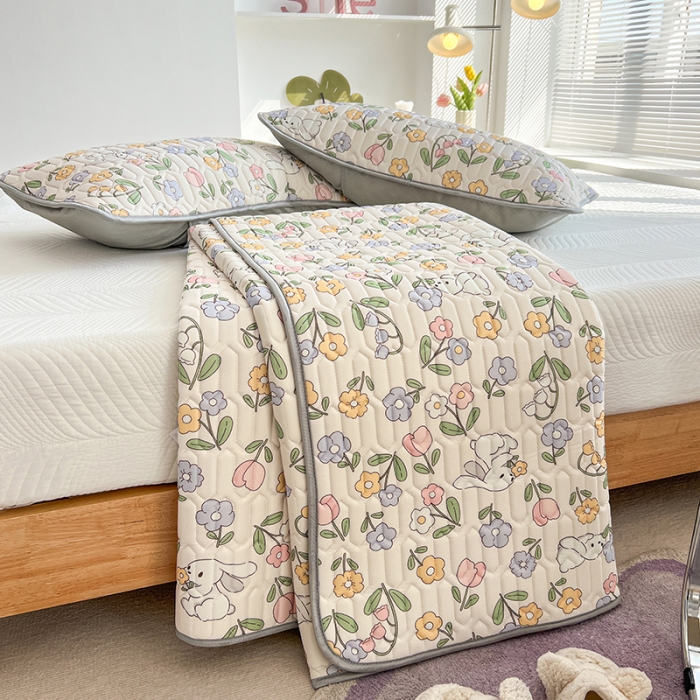 91家纺网 家纺一手货源 找家纺 慕尚 小清新床席款乳胶席三件套（带氨纶0.5mm） 花魅