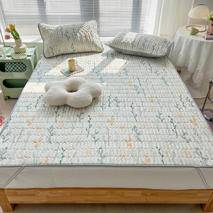 91家纺网 家纺一手货源 找家纺 慕尚 小清新床席款乳胶席三件套（带氨纶0.5mm） 梦水仙