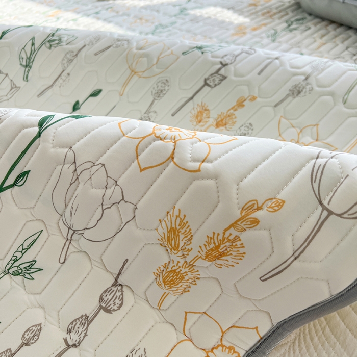 91家纺网 家纺一手货源 找家纺 慕尚 小清新床席款乳胶席三件套（带氨纶0.5mm） 梦水仙