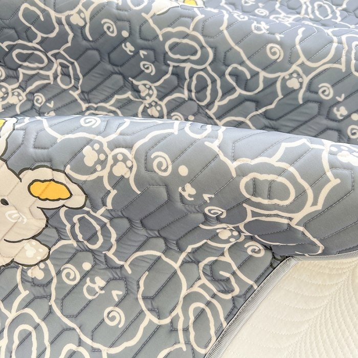 91家纺网 家纺一手货源 找家纺 慕尚 小清新床席款乳胶席三件套（带氨纶0.5mm） 摩登兔