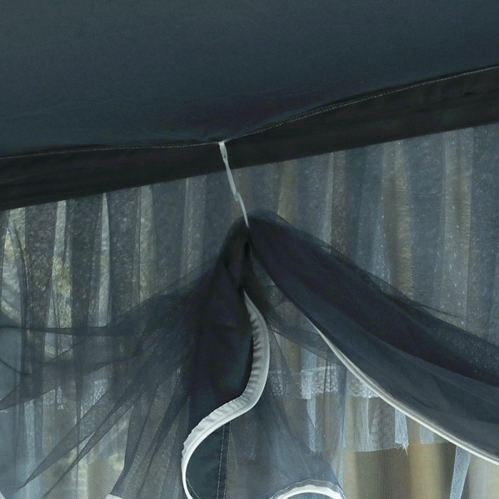 91家纺网 家纺一手货源 找家纺 多功能二合一蚊帐坐床落地蚊帐 雾霾蓝（坐床配落地纱帘）