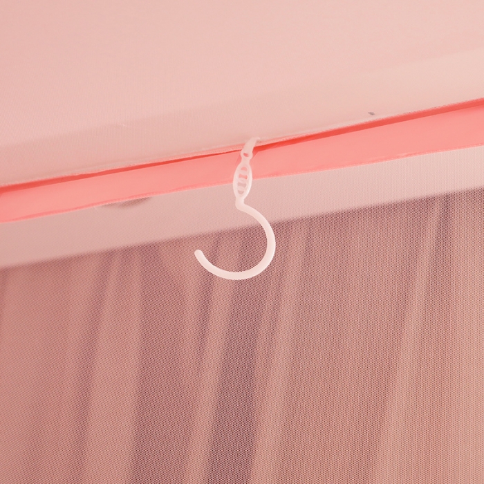 91家纺网 家纺一手货源 找家纺 多功能二合一蚊帐坐床落地蚊帐 樱花玉（坐床配落地纱帘）