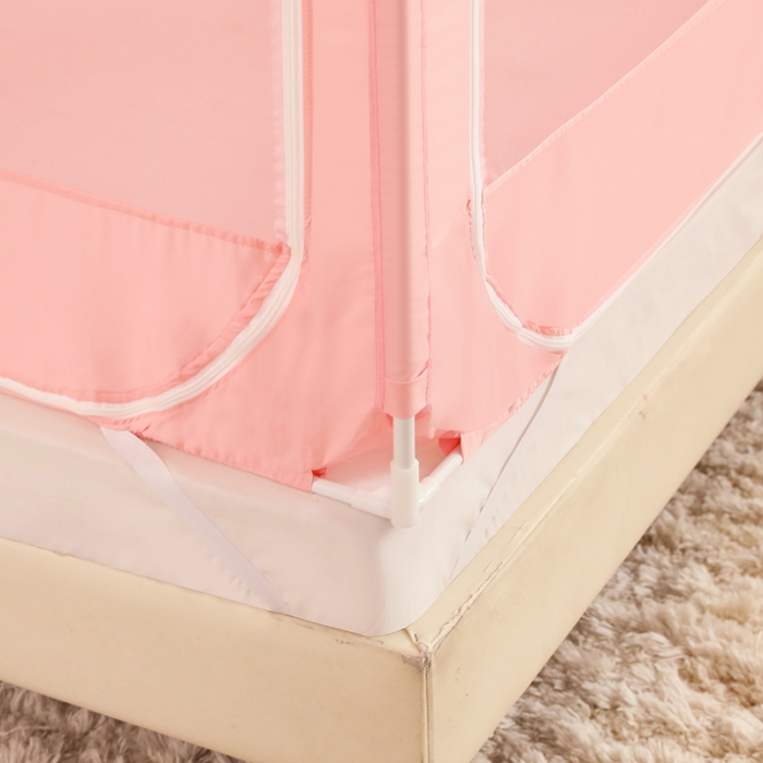 91家纺网 家纺一手货源 找家纺 多功能二合一蚊帐坐床落地蚊帐 樱花玉（坐床配落地纱帘）