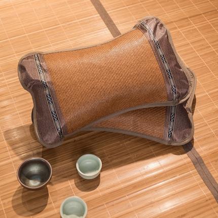 91家纺网 家纺一手货源 找家纺 2022新款夏凉枕头印尼藤枕30*50cm