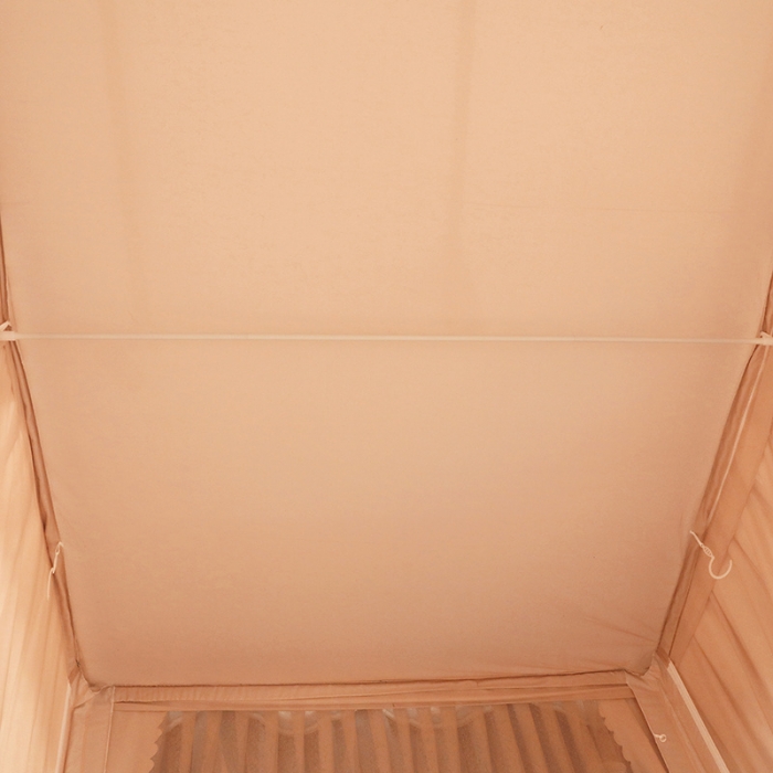 91家纺网 家纺一手货源 找家纺 多功能二合一蚊帐坐床落地蚊帐 香槟咖（坐床配落地布帘）