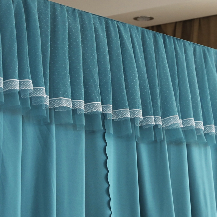 91家纺网 家纺一手货源 找家纺 多功能二合一蚊帐坐床落地蚊帐 远风绿（坐床配落地布帘）