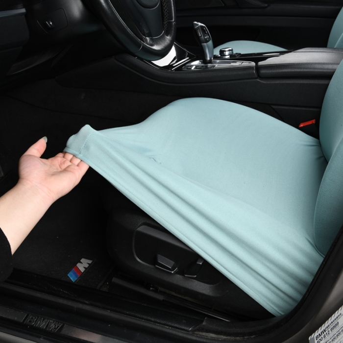 91家纺网 家纺一手货源 找家纺 千彤沙发垫 2022新款弹力汽车全包围汽车坐垫椅子套 蓝绿色