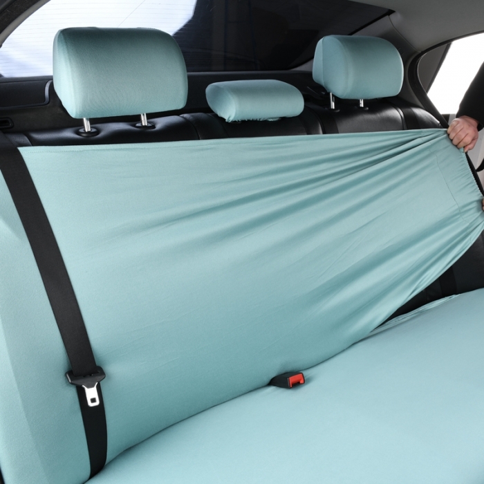 91家纺网 家纺一手货源 找家纺 千彤沙发垫 2022新款弹力汽车全包围汽车坐垫椅子套 蓝绿色