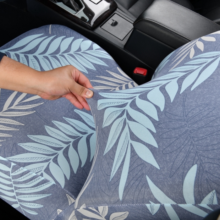 91家纺网 家纺一手货源 找家纺 千彤沙发垫 2022新款弹力汽车全包围汽车坐垫椅子套 叶之语