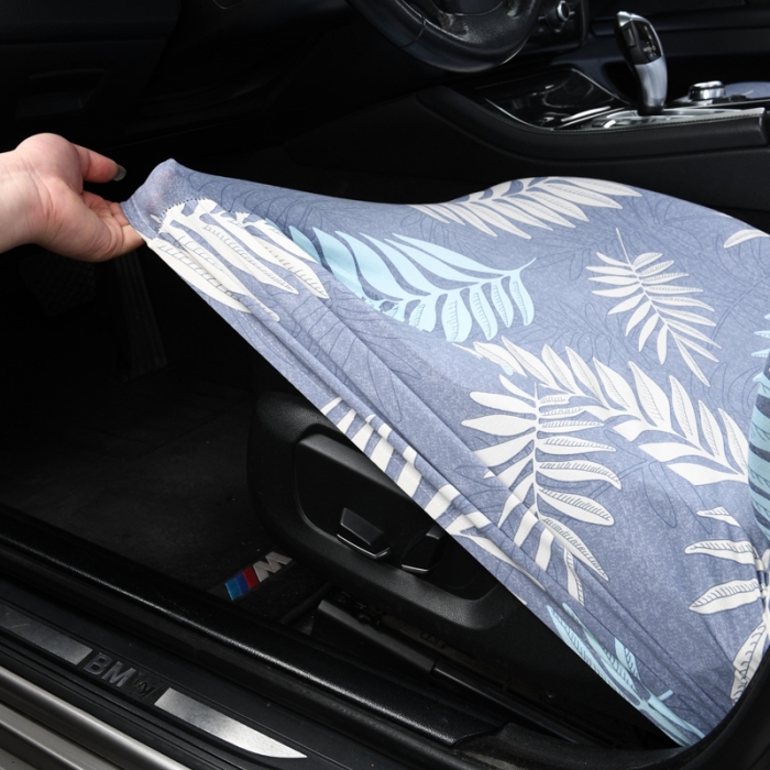 91家纺网 家纺一手货源 找家纺 千彤沙发垫 2022新款弹力汽车全包围汽车坐垫椅子套 叶之语